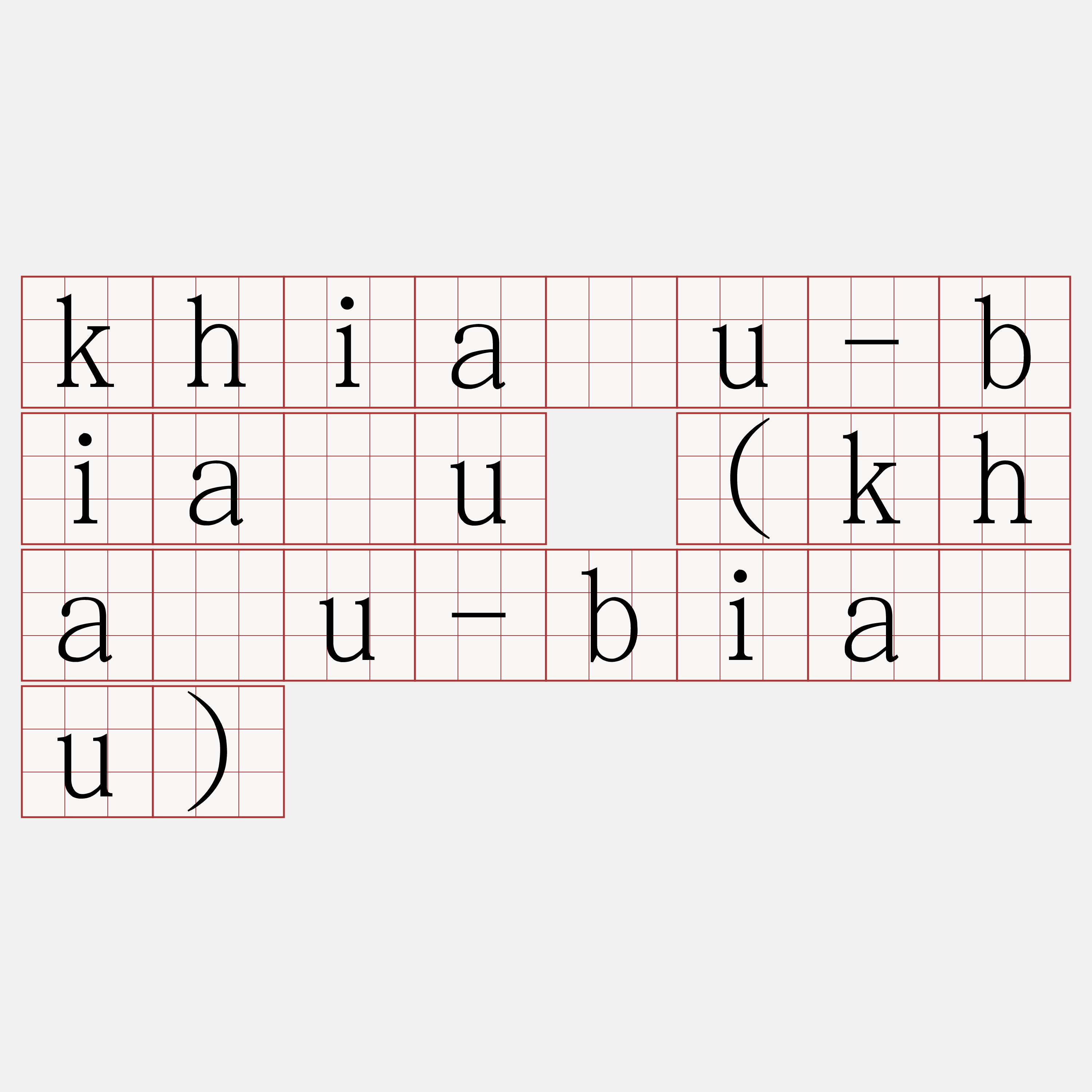 khiáu-biāu (kháu-biāu)